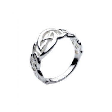 Silver Celtic knot ring