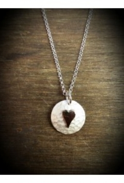 Silver & Rose Gold Heart Necklace