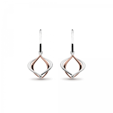 Contemporary silver earrings