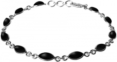 Sterling Silver & Black Onyx Bracelet