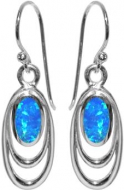 Silver Opalique earrings