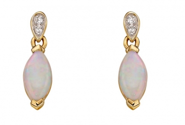 9ct Gold Opal earrings