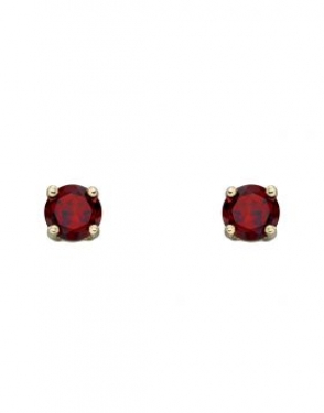 Garnet stud earrings