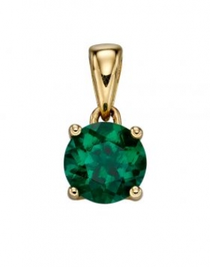 Emerald & gold necklace