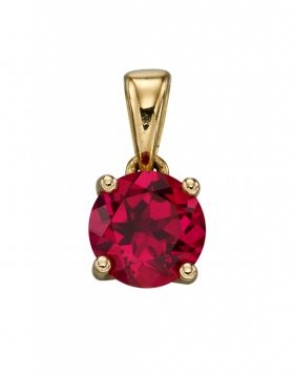 9ct Gold Ruby pendant