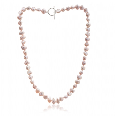 Single Strand Pink Freshwater Pearl Necklace