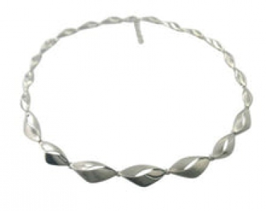 Silver Matte & Polished Necklace