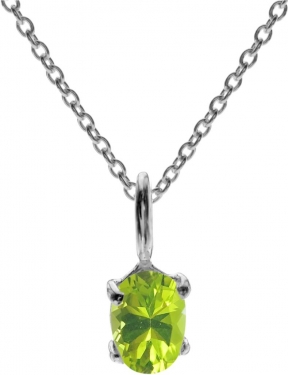 Sterling Silver & Peridot Necklace
