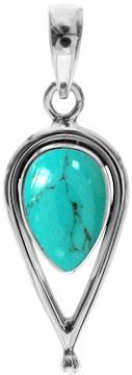 Silver Turquoise Pendant