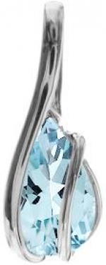 Sterling Silver Blue Topaz Pendant
