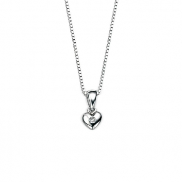 Children's Silver Heart Necklace