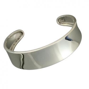 Sterling silver cuff bangle