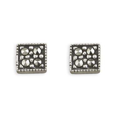 Sterling Silver Marcasite Studs