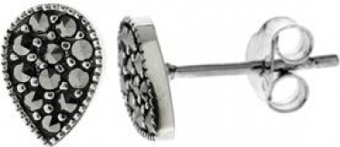 Sterling silver marcasite studs 
