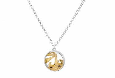 Silver & Gold Shining Light Necklace.