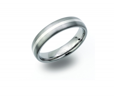 Titanium & Silver Ring